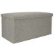 Saliekams Pufs Kaste ar Uzglabāšanas Nodalījumu, 76x38x38cm | Folding Ottoman Padded Stool Storage Box
