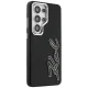 Karl Lagerfeld Grained Signature vāciņš Samsung Galaxy S26 Ultra, melns