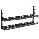 Maclean MC-102 B Under-Desk Cable Organizer, 2 Levels, Black