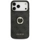 Guess 4G Ring Stand vāciņš iPhone 17 Pro Max, melns