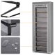 Massido Tekstila Apavu Skapis Plaukts, Pelēks | Textile Shoe Cabinet