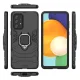 Vāciņš Samsung Galaxy A73 Ring Armor ar gredzenu, melns