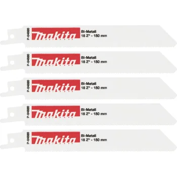Полотна для сабельной пилы Makita P-04880 BIM 150 мм 18 TPI, 5 шт.