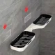 Sienas Plaukts Vannas Istabai un Virtuvei, Melns | Bathroom Shelf For Shower