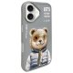 Nimmy Cool&Cute 2.0 Bear vāciņš Apple iPhone 16 - Pelēks
