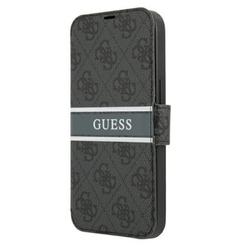 Guess iPhone 13 mini vāciņš 4G Stripe Pelēks