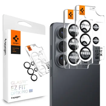 Защитное стекло для камеры Spigen Glas.Tr Ez Fit Optik Pro для Galaxy S26 Ultra, 2 шт,...