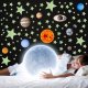 Флуоресцентные светящиеся наклейки звезды планеты космос 453 шт