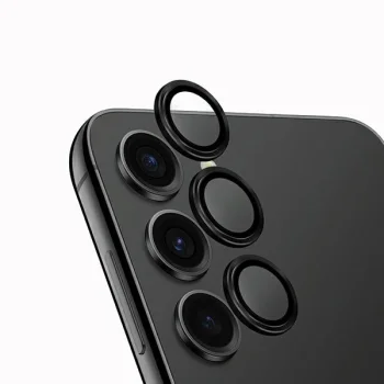 Uniq Optix Aluminum kameras objektīva aizsargs Samsung Galaxy S24, melns