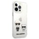 Karl Lagerfeld Karl & Choupette vāciņš Apple iPhone 13 Pro Max - Caurspīdīgs