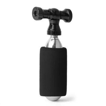 Rockbros CO₂ velosipēda sūknis, Presta un Schrader uzgalis, melns