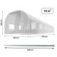 Plonos 4977-B Plēves siltumnīca 3x6m (18m2), balts