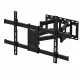 Regulējams televizora sienas kronšteins 32-85\", līdz 50 kg, VESA, melns