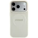 Guess Saffiano Peony & Ring MagSafe vāciņš iPhone 18 Pro / 17 Pro, bēšs
