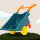 Игровой набор для песочницы Bakalu с тачкой и аксессуарами, 6 эл.,...