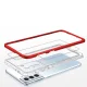 Vāciņš Samsung Galaxy S21+ 5G Hybrid Armor Clear 3in1, sarkans