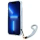 Guess Translucent Strap vāciņš iPhone 13 mini, zils