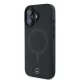Чехол Mercedes для iPhone 16 Plus Smooth Leather MagSafe, черный