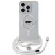 Karl Lagerfeld iPhone 15 Pro Max Case Crossbody IML Karl Head MagSafe - Transparent