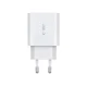Tech-Protect C20W 2x USB-C PD 20W lādētājs ar USB-C / USB-C kabeli - balts