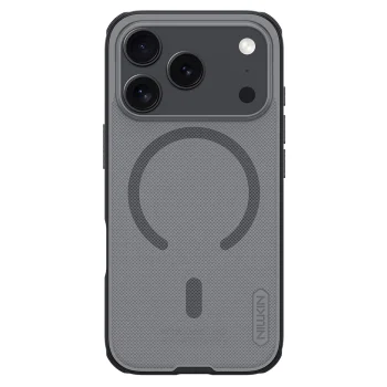 Nillkin iPhone 17 Pro vāciņš Super Frosted Shield Pro Magnetic, dūmu melns