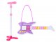 Bērnu elektriskā rotaļu ģitāra ar mikrofonu, mūzikas instruments, Violets | Electric Guitar with Microphone
