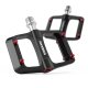 Rockbros BP2603 platformas velosipēda pedāļi ar titāna asi, melni