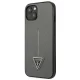 Guess Saffiano Triangle Logo vāciņš iPhone 13 mini, sudraba