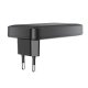 Acefast A100 65W GaN ультратонкое зарядное устройство 2 USB‑C + USB‑A – чёрный