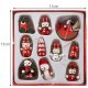 Dekorācija Koka Ziemassvētku Rotājums Rotaļlietas, 10 gab. | Tree Decoration Wooden Christmas Toys Baubles