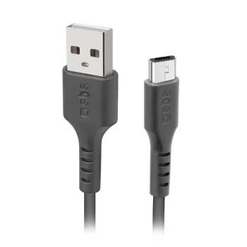 Sbs USB-A - Micro-USB kabelis 2 m TECABLEMICRO2K, melns