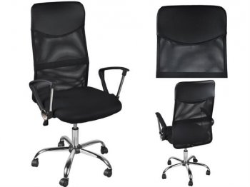 Biroja Krēsls Ofisa Datorkrēsks MESH, Melns | Office Chair, Black