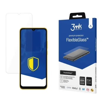Xiaomi Poco C40 Pretmikrobu Hibrīda Lokāms Aizsargstikls uz Visu Ekrānu | 3MK Flexible Glass Tempered Screen...