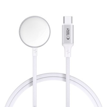 Tech-Protect UltraBoost USB-C induktīvā Apple Watch lādētājs 1 m – balts