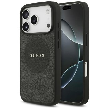 Guess iPhone 17 Pro Case 4G Circle Classic Logo MagSafe, Black