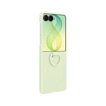 Samsung Silicone Ring Magnet Cover vāciņš Galaxy Z Flip 8, zaļš