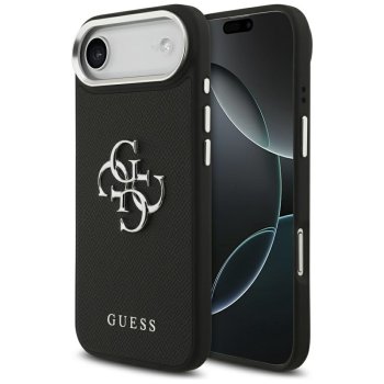 Guess Grained Big 4G Classic Logo vāciņš Apple iPhone 17 Air, melns
