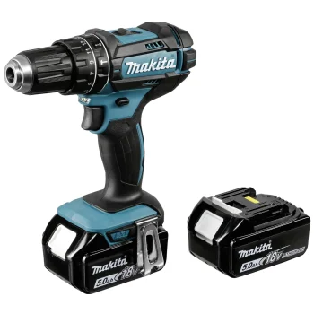 Аккумуляторная ударная дрель-шуруповерт Makita DHP482RTJ 18V, 2x 5.0 Ач