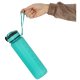 Motivational Water Bottle with Time Marker Reminder Tracker Leak-proof BPA Free, 1L, Green
