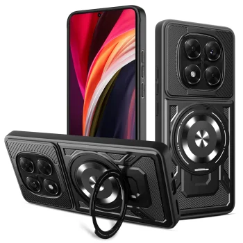 TFO Defender Armor Mag vāciņš priekš Xiaomi Redmi Note 14 Pro 5G, melns