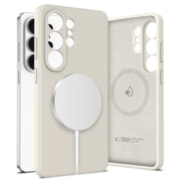 Чехол Tech-Protect для Samsung Galaxy S26 Ultra Silicone MagSafe, бежевый