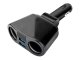 Car Cigarette Lighter Splitter and Charger with 2 USB Ports and Fast Charging