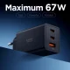 Сетевое зарядное устройство Spigen Essential EE673EU 2xUSB-C 1xUSB-A 67W черное