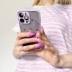 Чехол для iPhone 12 Pro Max Design Case с цветочным узором, светло-голубой