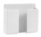 Wall organizer / Phone, remote control, electronics, wires holder, stand / Hanging storage container, box