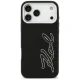 Чехол Karl Lagerfeld FW Grained Signature Logo для iPhone 17 Pro Max, Черный
