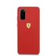 Чехол Ferrari для Samsung Galaxy S20 Silicone, красный