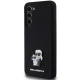 Чехол Karl Lagerfeld для Samsung Galaxy S24+ Silicone Karl&Choupette Metal Pin, черный