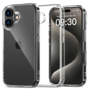 Tech-Protect FlexAir Hybrid Case for iPhone 16, Clear