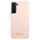 Guess Silicone Script vāciņš Galaxy S22+ S906, Rozā